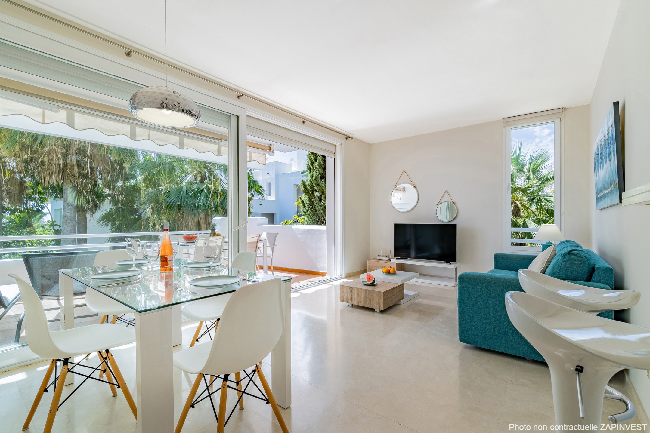 Appartement à Estepona avec des vues sur un magnifique parc et proche du seul et unique lagoon de la région, Espagne