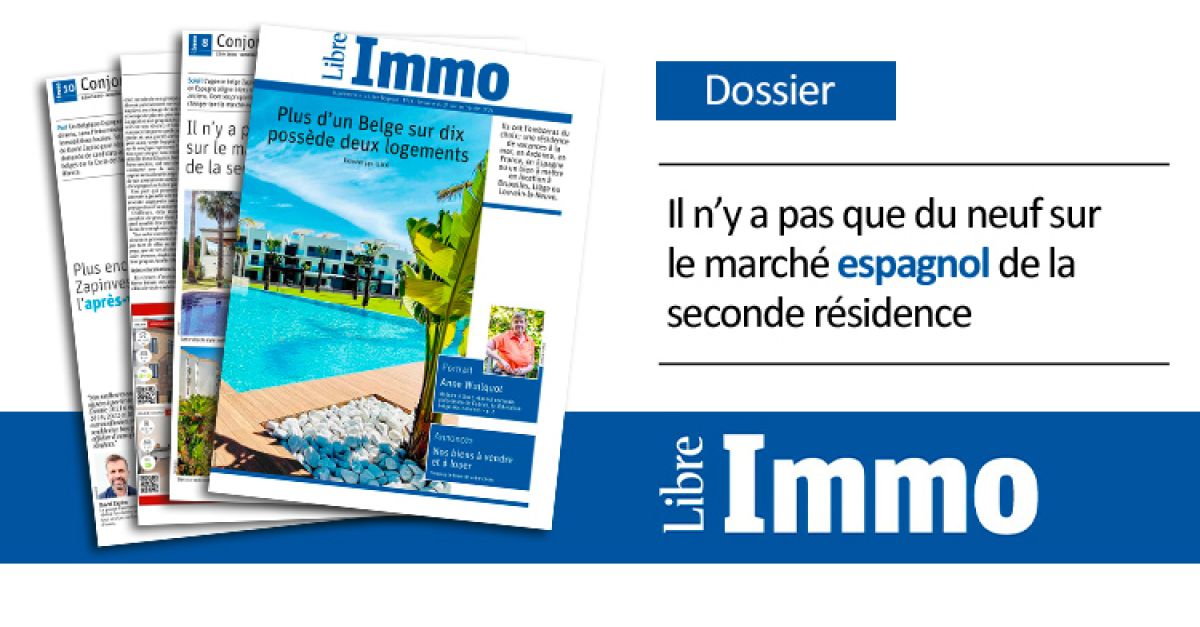 Dossier La Libre IMMO - Il n’y a pas que du neuf sur le marché espagnol de la seconde résidence. L’agence belge Zapinvest installée en Espagne commercialise biens neufs et anciens.